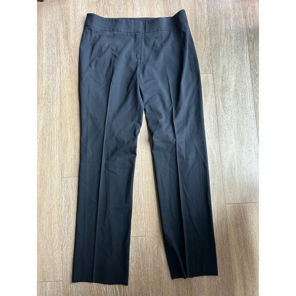 Akris Punto 100% Wool Tailored Pants Black Minimalist luxury Career Wear Slacks